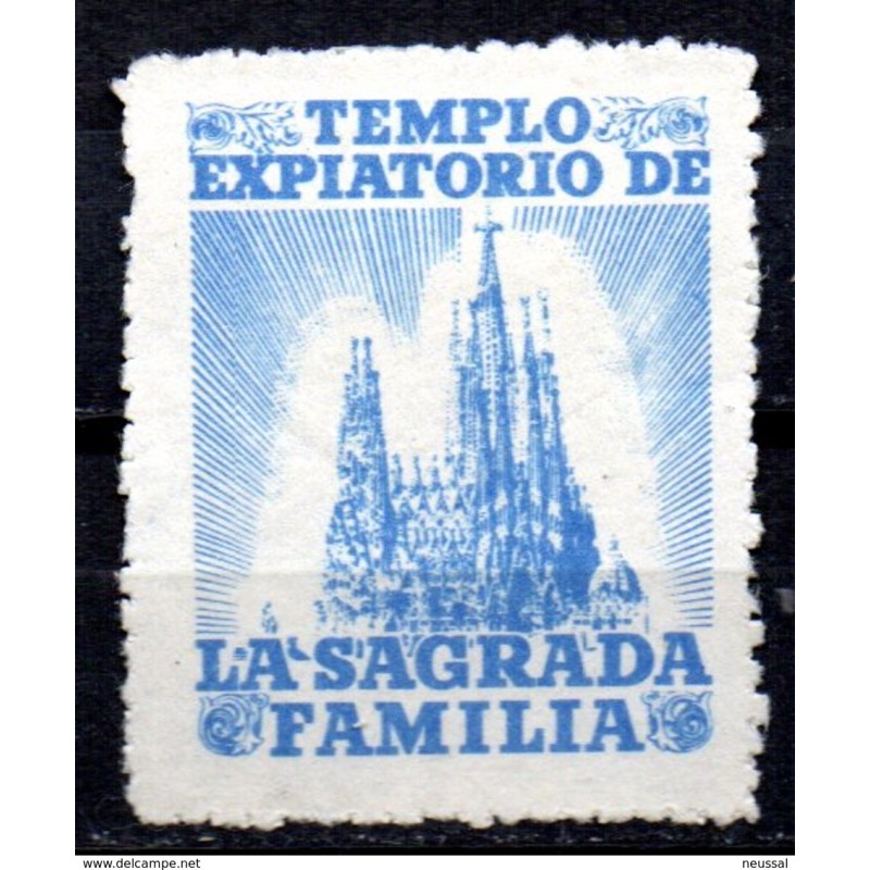 Viñeta de templo expiatorio de la sagrada familia Viñeta de templo expiatorio de la sagrada familia
