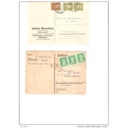 2 tarjetas alemanas 1928