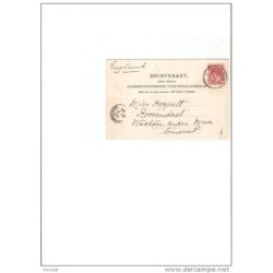 Tarjeta postal de holanda con cuño 1906