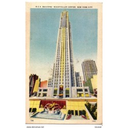 Tarjeta postal de rockefeller center  new york