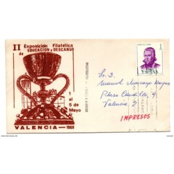 Carta  con matasellos de  valencia