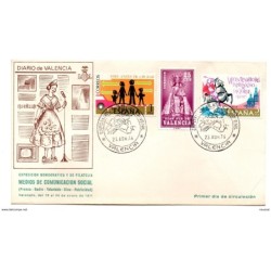 Carta  con matasellos commemorativos  exposicion filatelica juvenil valencia