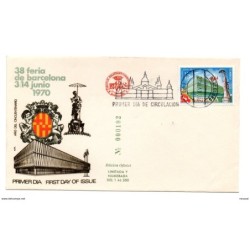 Carta con matasellos commemorativo barcelona de 1970 edicion limitada