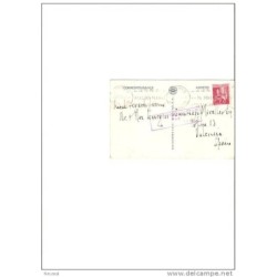 Tarjeta postal de  francia con cuño censura militar valencia