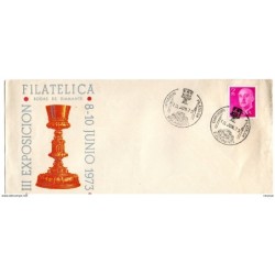 Carta con matasellos commemorativo exposicion filatelica bocairente 1973