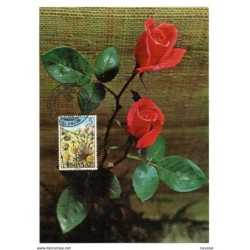 Tarjeta commemorativa feria internacional iberflora 1974