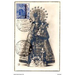 Tarjeta con matasellos exposicion filatelica de cheste
