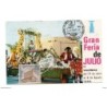 Tarjeta con matasellos de valencia 1970 gran feria de julio