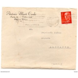 Carta con matasellos de 1961 Mallorca