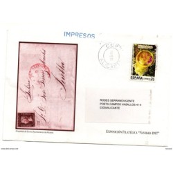 Carta con matasellos  alicante 1999 impresos