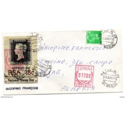 Carta con matasellos  de nijar de 1991 almeria y franqueo mecanico