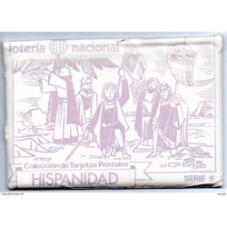 Serie S de 12 tarjetas postales Loteria nacional hispanidad