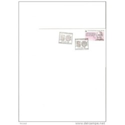 Carta con cuño piedras blancas asturias