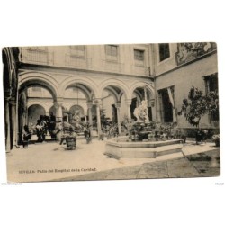 Tarjeta postal de sevilla patio del hospital de caridad