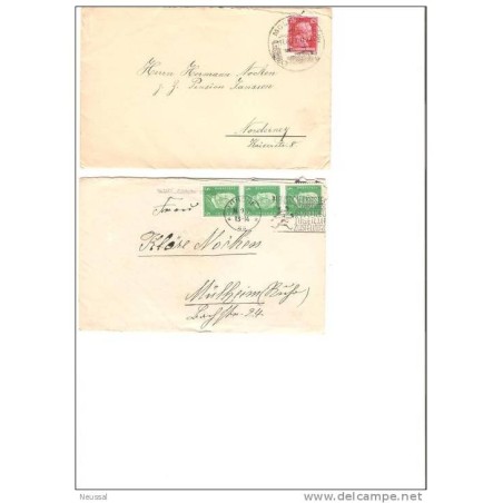 2 sobres de alemania 1929