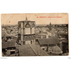 Tarjeta postal de cimborio de la catedral valencia