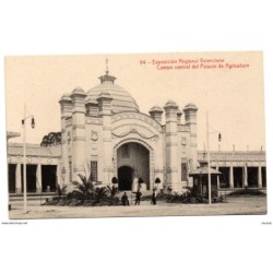 Tarjeta postal de cuerpo central del palacio de agricultura