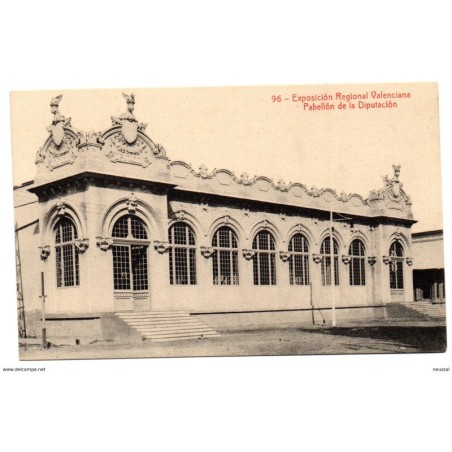 Tarjeta postal de pabellon de la diputacion valencia