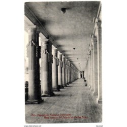 Tarjeta postal de nave interior del palacio de bellas artes valencia