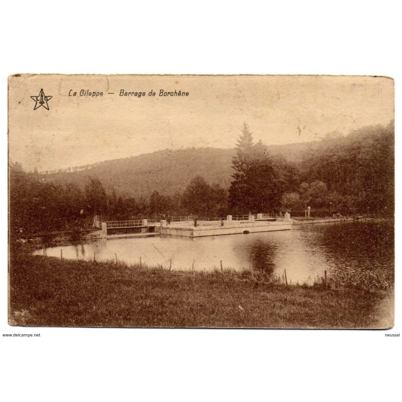 Tarjeta postal de La gileppe barrage de borchene circulada Tarjeta postal de La gileppe barrage de borchene circulada
