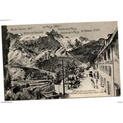 Tarjeta postal de La meije et ses glaciers circulada
