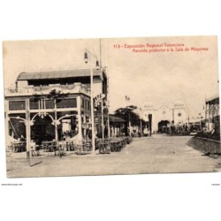 Tarjeta postal de avenida posterior a la sala de maquinas