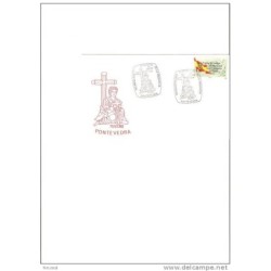 Tarjeta  con cuño 150 aniversario de Teucro