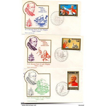 3 sobres de filipinas de 1981