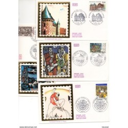 5 sobres de primer dia de 1986  Francia
