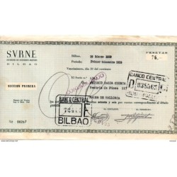 Papel de banco  de 1959