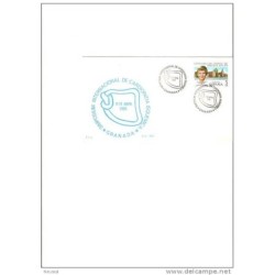 Tarjeta con cuño simposium internacional de cardiopatia
