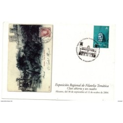 Carta con matasellos commemorativo exposicion regional tematica alicante 2004