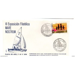 Carta  con matasellos commemorativos mare nostrum 1976