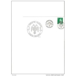 Tarjeta con cuño exposicion filatelica LLoseta mallorca