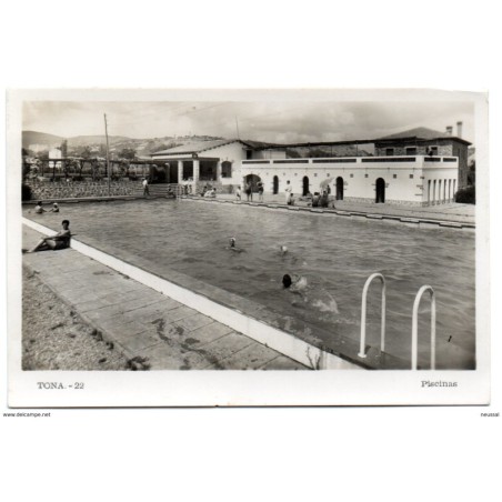 Tarjeta postal de Tona piscinas circulada