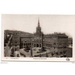 Tarjeta postal de Barcelona Hospital de San Pablo circulada