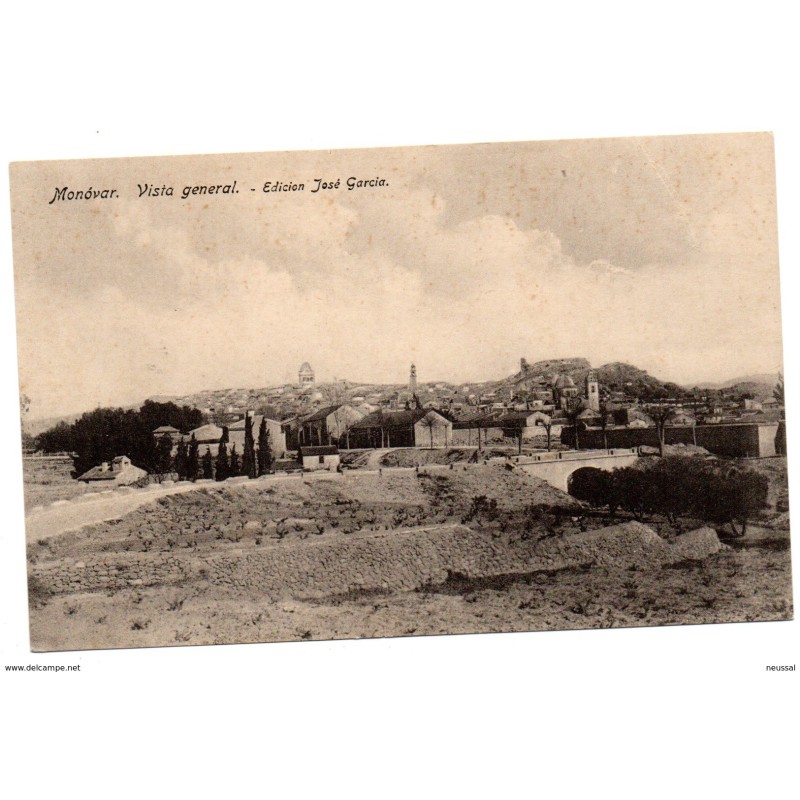 Tarjeta postal de monovar vista general Tarjeta postal de monovar vista general
