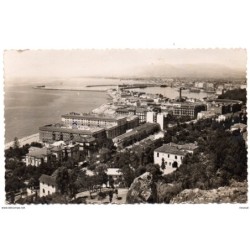 Tarjeta postal de Malaga vista parcial y puerto