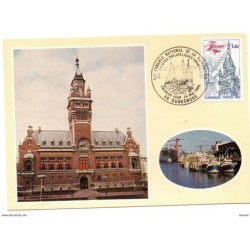 Tarjeta de francia con matasellos commemorativo dunkerque 1980