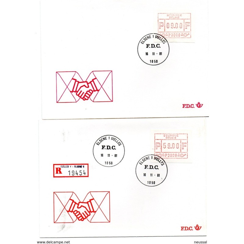 4 sobres con etiquetas de belgica matasellos elsene i ixelles de 1981 4 sobres con etiquetas de belgica matasellos elsene i ixelles de 1981
