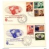 2 sobres  de primer dia san marino club lion de 1960