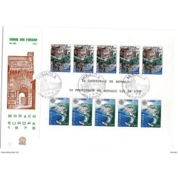 Sobre de primer dia  de monaco de 1978 hb14