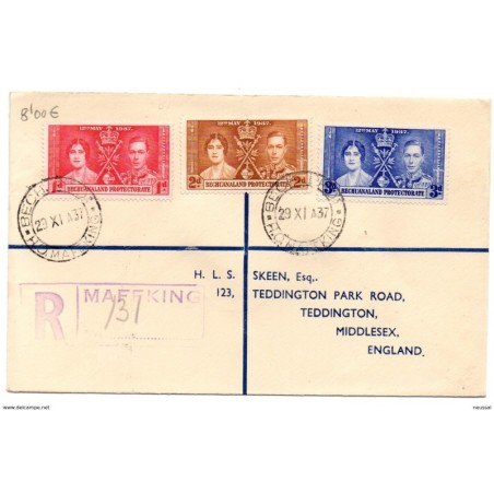 Carta de bechualand de 1937 certificada