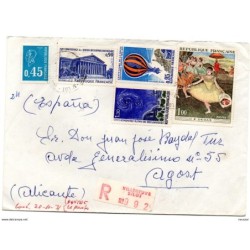 Carta certificada de francia de 1971