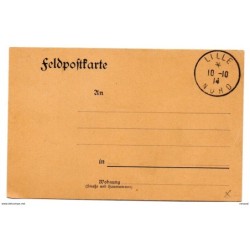 Tarjeta con matasellos con matasellos de lille de 1914