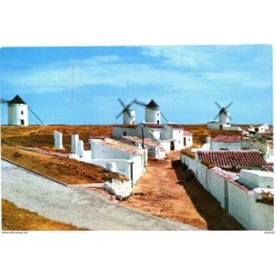 Tarjeta postal de campo de criptana ruta del quijote