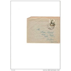 Carta con direccion a yugoslavia y cuño san sebastian
