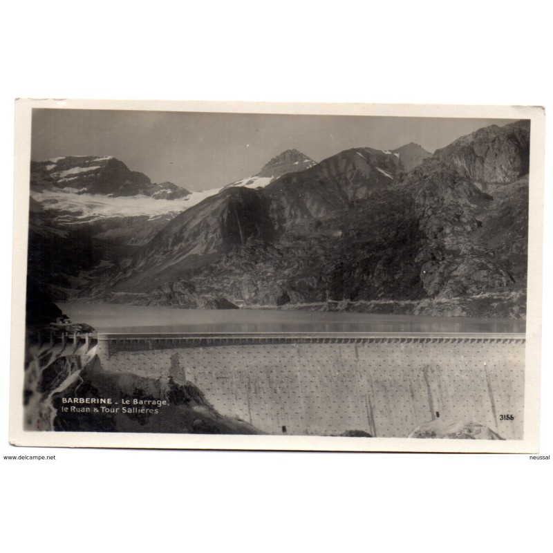 Tarjeta postal de Barberine Le barrage Tarjeta postal de Barberine Le barrage