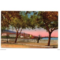 Tarjeta postal de Bastia Lhotel imperial et le port circulada