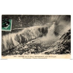 Tarjeta postal de rochebut barrage circulada